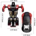 thumbnail image 6 of Robot Car Transforming Robot Toys 2 in 1 Button Deformation Vehicle Robot Car for 4 5 6 7 8 Toddler Infant Kids Boys Girls, 6 of 6