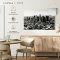 thumbnail image 5 of Elephant Stock Black California La Downtown Wall Art - Horizontal Canvas Wall Art - Home Office Wall Decor - City Canvas - Black And Gray Decor By Philippe Hugonnard - 24" x 16", 5 of 8