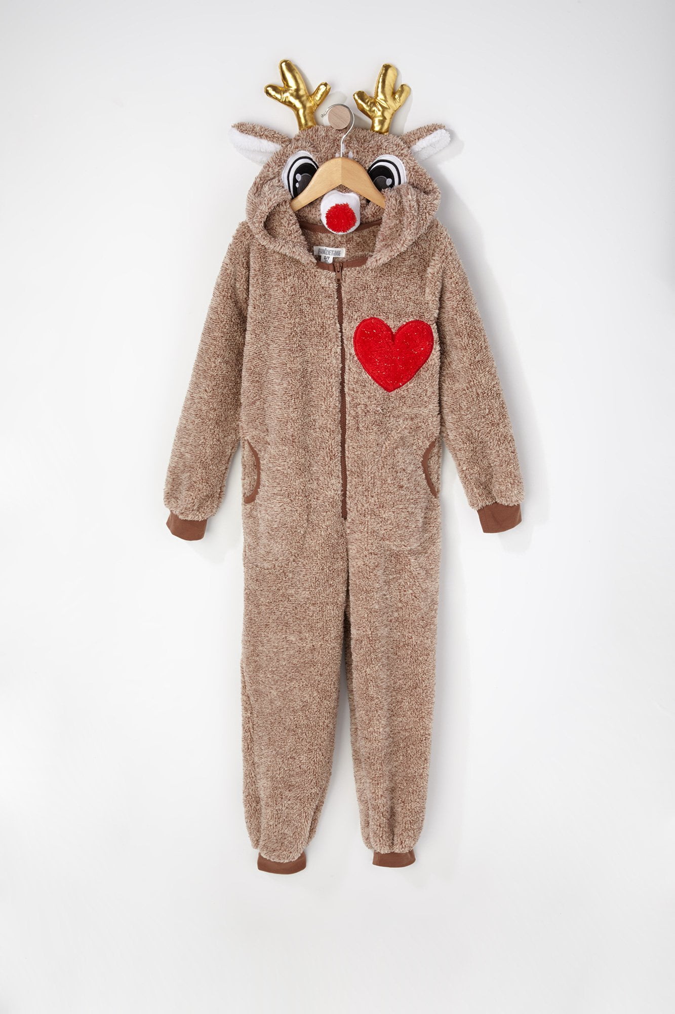 Urban Kids Youth Girls FauxFur Reindeer Onesie