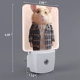 thumbnail image 2 of Fotbe Cute Mouse In Glasses Luz Nocturna LED, Luz de Noche con Sensor de Luz Natural de Anochecer a Amanecer, Se Enchufa a la Pared, Blanco Cálido 0.5W-US, 2 of 7