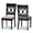 Sand,Dark Brown, variant on Lucie Modern and Contemporary Sand Fabric Upholstered 2-Piece Dining Chair Set Set