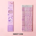 thumbnail image 4 of Boovnll Pencils, 10Pcs Wood-Cased Unsharpened Soft HB Pencils #2 with Eraser Top & Sharpener for Writing, Drawing, Sketching, Home, Office Supplies, Pencils, 4 of 5