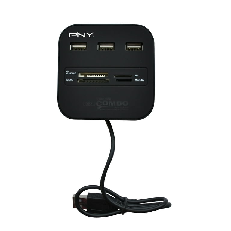 Lecteur de carte mémoire PNY USB 2.0 - ALL IN ONE