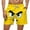 Yellow, variant on Bwndum Mens Novelty Big and Tall Swim Trunks Funny Angry Face 3D Print Quick Dry Board Shorts with Pockets Purple S-5XL,Size 5XL