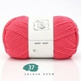thumbnail image 2 of LGCASL Hand-Knitted Yarn #2 Watermelon Red, 1Pc=100G Hand Woven Cotton Yarn Soft Crochet Yarn for Hand Knitting Warm Sweater Sofa Cushion Scarf Diy, 2 of 4