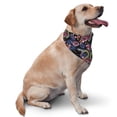 thumbnail image 2 of Naloa Snake And Flower Dog Bandanas 1PC Washable Triangle Dog Scarfs Premium Durable Fabric, for Small Medium Large Dogs and Cats, 2 of 6