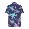 thumbnail image 4 of QUNYINEY Casual Button Down Shirts for Women Trendy Hawaiian Short Sleeve Collared Tops Summer Beach Loose Tops for Women, 4 of 6