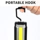 thumbnail image 5 of Cob Resalte Linterna De Mano Resalte Luz De Camping Luz De Emergencia Led Con Cinco Engranajes De Luz Gancho Giratorio Para Pesca Senderismo Caminata Nocturna Eigraketly HA022444-00, 5 of 7