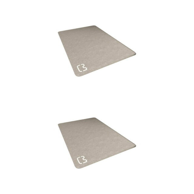 Wosthever Elegante alfombra de baño antideslizante impermeable y duradera, cómoda, fácil de limpiar, alfombrillas de baño café café 2Conjunto