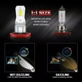 thumbnail image 3 of For Honda Civic 2016 2017 2018 2019 LED Headlight High Low Beam Fog Light Bulbs Kit 6000K White 6x, 3 of 9
