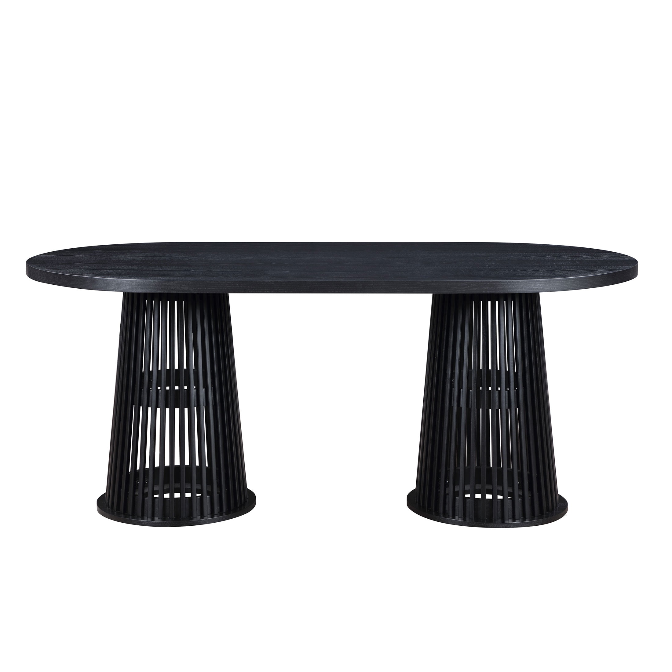 Beautiful by Drew Oval Dining Table, Rich Black