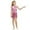 Hot Pink, variant on HXWCHs Girls Sparkly Sequin Print Dress Asymmetric Hem Round Neck Sleeveless Party Wear formal Occasion 3-4Years Hot Pink