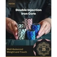 thumbnail image 7 of HEITOK Poker Chip Set - Clay Composite, 14g Weighted, for Texas Hold'em & Blackjack - 100 Pieces, 7 of 7