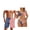 American Flag, variant on Couples Matching Swimsuit Hawaii Palm Trees Sexy Bikini Sets for Women 2 Piece V Neck Halter Back Self Tie Bathing Suits & Men's Swim Trunks Lightweight Board Shorts