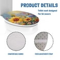 thumbnail image 6 of ZIATUBLE Sunflower Toilet Lids Covers Hummingbird Toilet Seat Covers for Bathroom Elongated Universal Toilet Lid Covers for Bathroom Decoraction Soft and Thick Protective Cover, 6 of 6