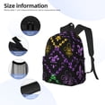 thumbnail image 5 of Easygdp Mardi Gra Geometric Casual Laptop Backpack, Large Capacity Schoolpack for School, Travel, Business, 5 of 8