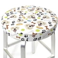 thumbnail image 3 of Gukieu Labrador Retriever Dog Print Round Chair Cover, Dust-proof and Non-slip Bar Chair Protective Cover, Suitable for Bars, Restaurants, Offices-13 inch, 3 of 7