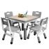 thumbnail image 2 of Height Adjustable Ourlova Kids Table and Chairs Set with Non-Slip Legs, Arts & Crafts Desk, Max Load 300lbs, 2 of 7
