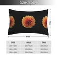 thumbnail image 2 of Naloa Orange Dalia Pillow Covers, Throw Pillow Case Cushion Covers,Cushion for Bedroom,Couch,Home-14"x20", 2 of 6