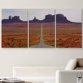 thumbnail image 2 of wall26 Canvas Print Wall Art Set Arizona Monument Valley Desert Road Nature Wilderness Photography Realism Rustic Scenic Colorful Travel Ultra for Living Room, Bedroom, Office - 16"x24"x3 P, 2 of 5