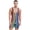 Rainbow, variant on Alvivi Men's One Piece Striped Jumpsuit Swimsuit Stretchy Wrestling Singlet Rompers Bodysuit Hot Pink XL