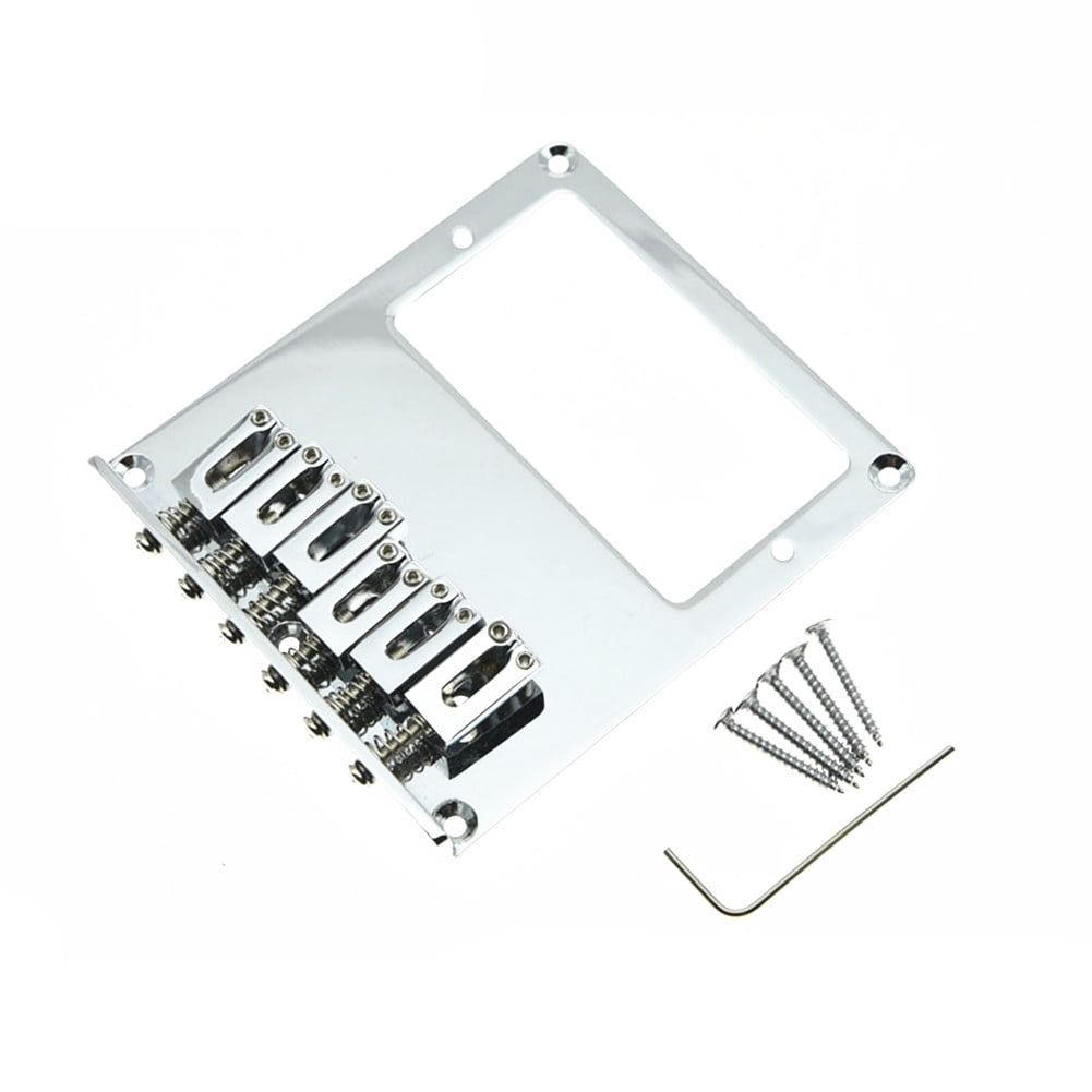 Replacement Chrome 6 String Fixed Hardtail Guitar Bridge for Telecaster Guitar TAPDRA Spare Part