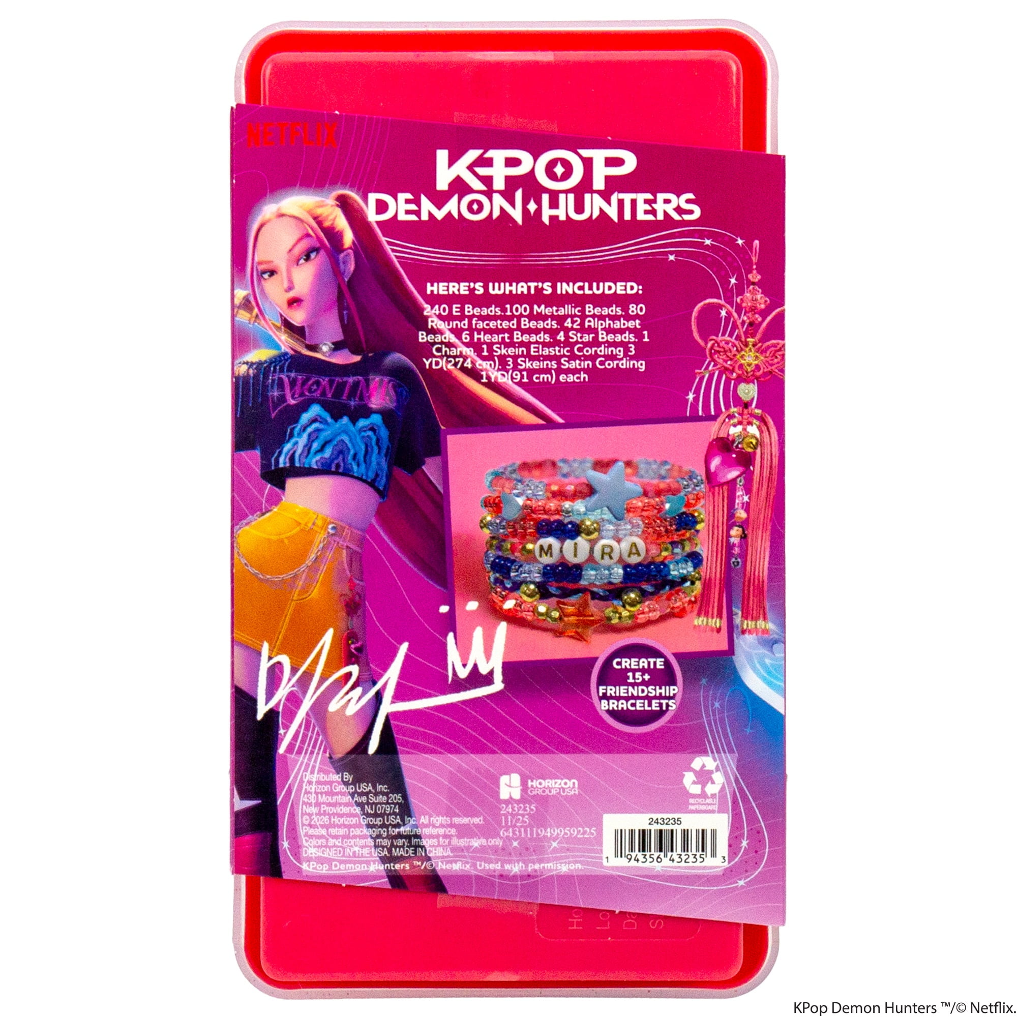 Netflix KPop Demon Hunters™ Friendship Bracelets – Mira Edition