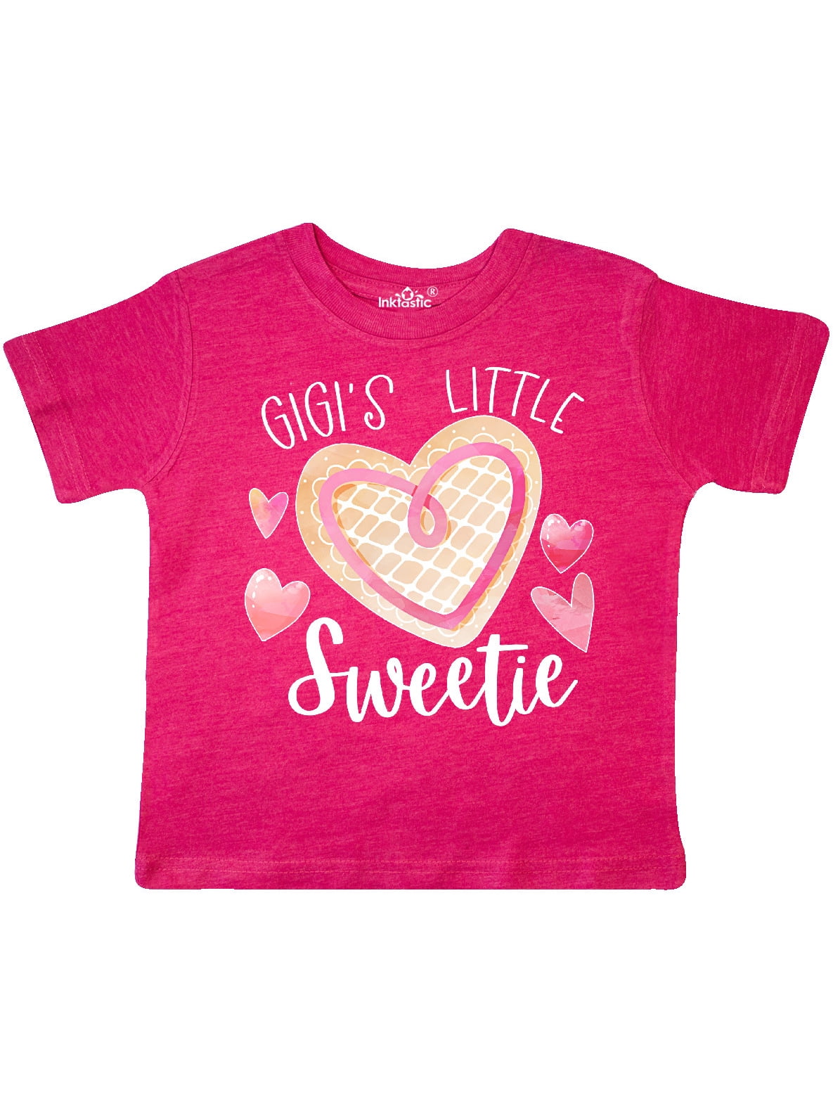 INKtastic - Gigi's Little Sweetie with Pink Heart Cookie Toddler T ...