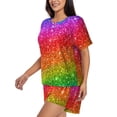 thumbnail image 2 of Xecao Colorful Glitter print Swimsuit for women, Summer-ready, sporty style.Quick-dry fabric. Many sizes & colors., 2 of 9