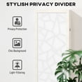 thumbnail image 4 of HOMCOM 4 Panel Room Divider, 5.6 FT Lightweight Privacy Screen, White, 4 of 10