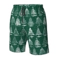 thumbnail image 6 of Uemuo Christmas Trees Pattern Men's Swim Trunks Hawaiian Beach Bathing Suit Swimsuits Beach Quick-Dry Shorts with Pockets-Large, 6 of 9