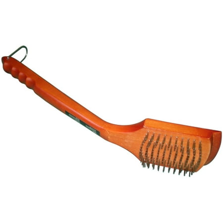 

18.5 Orange and Silver Stainless Steel Grid Brush