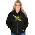 thumbnail image 3 of Funny Happy Face Saturn Planet Zip Up Hoodie Men's Women's Brisco Brands L, 3 of 5
