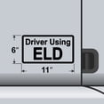 thumbnail image 3 of 2 Pack - Driver Using ELD Vinyl Decal Electronic Logging Device Sticker E-Log Electronic Driver Logs Decal for Commercial Semi Truck & Bus Drivers - Many Colors & Sizes (11" x 6", Black), 3 of 8