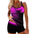 thumbnail image 1 of Women Swimsuit Tankini Set Bathing Suit Tank Shorts Swimwear, 1 of 3