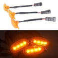 thumbnail image 6 of 3pcs Fluid Amber Yellow LED Light, Suitable , Motorcycles, Scooters, Trailers - Yellow, 6 of 8