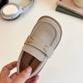 thumbnail image 5 of hengsof Girls' Spring Summer Fashionable Flats Adjustable Hook Loop Children's Casual Dress Shoes Solid Color Soft Soled Formal Shoes, 5 of 9