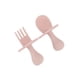 thumbnail image 5 of Grabease Juego de 2 Cubiertos Cuchara y Tenedor de Alimentación , 7+ Meses, Ergonómicas, Libres de BPA, Rosa, 5 of 5