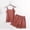 Red, variant on YHAJDS Sleep Set for Women 2 Piece Solid Color Loose Sleeveless Cami and 5 Inch Inseam Shorts