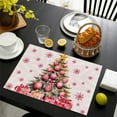 thumbnail image 4 of Costeam Christmas Placemats, Heat Insulation Table Mats for Dinner, Washable Kitchen Table Mats, Santa Pattern Restaurant Decoration for Holiday Home Party, 4 of 6