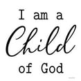thumbnail image 2 of lettered And lined 12x12 Gold Ornate Wood Framed with Double Matting Museum Art Print Titled - I Am a Child of God, 2 of 4