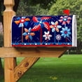 thumbnail image 3 of USA Patriotic Windmill Celebrate America Mailbox Cover with Magnetic Strip July 4th Mailbox Wraps Post Letter Box Cover Standard Size 21" X 18" for Garden Outdoor Yard Decor, 3 of 6