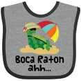 thumbnail image 3 of Inktastic Boca Raton Florida Girls Baby Bib, 3 of 4