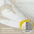 thumbnail image 6 of EVNELE Beige Bathroom Rugs Cute Daisy Bath Mat White and Yellow Flower Decor Rug Non Slip Floor Carpet Microfiber Bathmat Super Absorbent Machine Washable Bathtub Mats for Shower (24x36 inch), 6 of 7