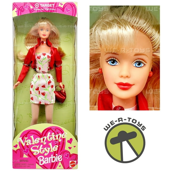 Valentine Style Barbie Doll Target Special Edition 1998 Mattel 20465