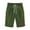 army green bermuda shorts for women-Army Green-03, variant on Lisgai Women's Summer Elastic Waist Knee Length Dandelion Print Casual Loose Plus Size Bermuda Shorts for Women with Drawstring Pockets