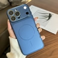 thumbnail image 5 of Allytechgroup for iPhone 14 Case, Matte Anti-Glare PC+TPU Shock-Absorbent Anti-Scratch Support Wireless Charging Non-Slip with Camera Lens Protector for iPhone 14, Darkblue, 5 of 6