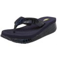 thumbnail image 1 of VOLATILE Sandale Compensée Mini Croco pour Femmes, Marine, 10 B US, 1 of 3