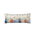 thumbnail image 3 of Orange Blue Pumpkins Fall Body Pillow Cover 20x54, Thanksgiving Vintage Eucalyptus Decorative Pillowcase with Zipper, Microfiber Pillow Protector, Soft Breathable Long Lumbar Pillowcases for Women, 3 of 9