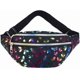 thumbnail image 1 of Butterfly Bum Bag Black Fashion Waist Bag Waterproof PU Leather Fanny Packs Shinny Bumbag Adjustable Belt for Ladies Women Girls Walking Running Shopp, 1 of 5